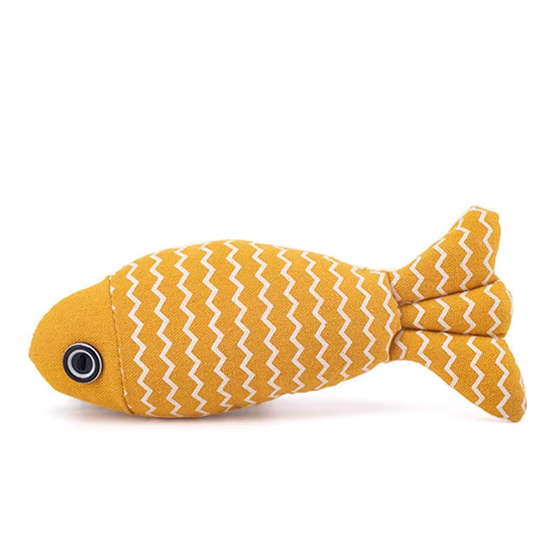 Cat Toys Fish Interactive Cat Toy Cat Chew Toy Simulation Fish Cat Pillow Kitten Exercise Kicker Toys for Indoor Cats Kitty Kit