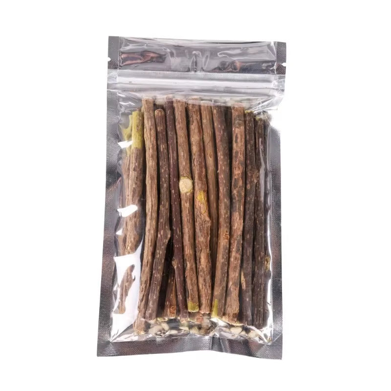 20Pcs Woodruff Sticks for Cats Natural Catnip Chew Sticks Teeth Molar Chewing Toys for Cat Kitten Kitty Gifts