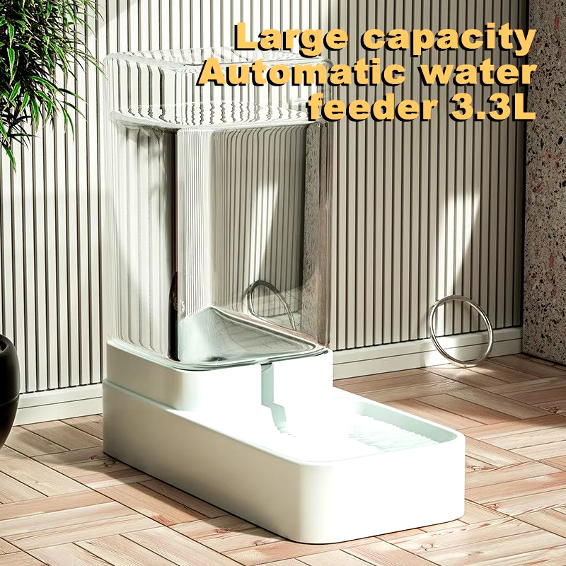Automatic Cat Feeder & Water Dispenser with Gravity Food Storage Container for Cats and Dogs