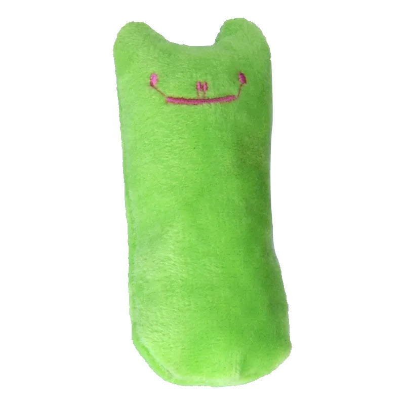 Teeth Grinding Catnip Toys Funny Interactive Plush Cat Toy Pet Kitten Chewing Vocal Toy Claws Thumb Bite Cat Mint for Cats