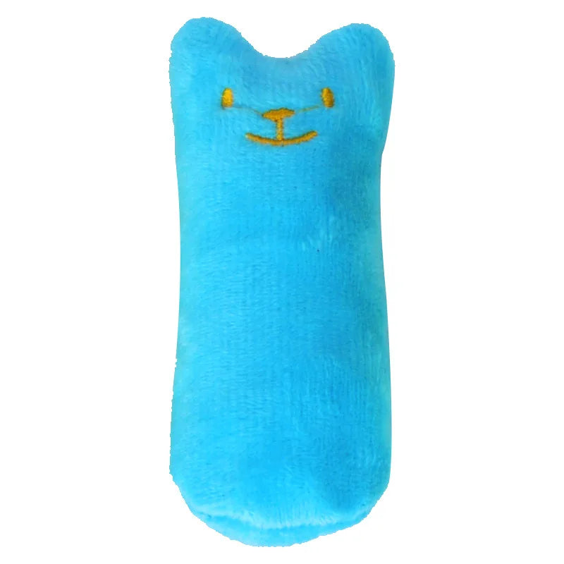 Teeth Grinding Catnip Toys Funny Interactive Plush Cat Toy Pet Kitten Chewing Vocal Toy Claws Thumb Bite Cat Mint for Cats