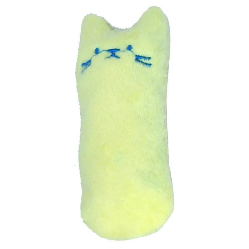 Teeth Grinding Catnip Toys Funny Interactive Plush Cat Toy Pet Kitten Chewing Vocal Toy Claws Thumb Bite Cat Mint for Cats